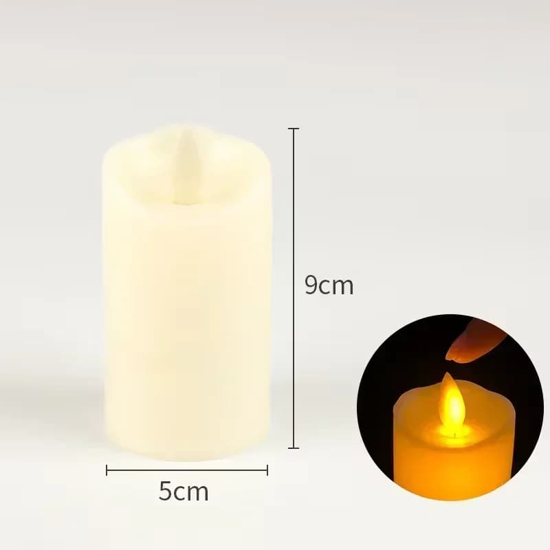 LED Candle with Battery Tealights 2024 Christmas Flickering Candles Flameless Wedding Home Christmas Decor Candle Warm Light