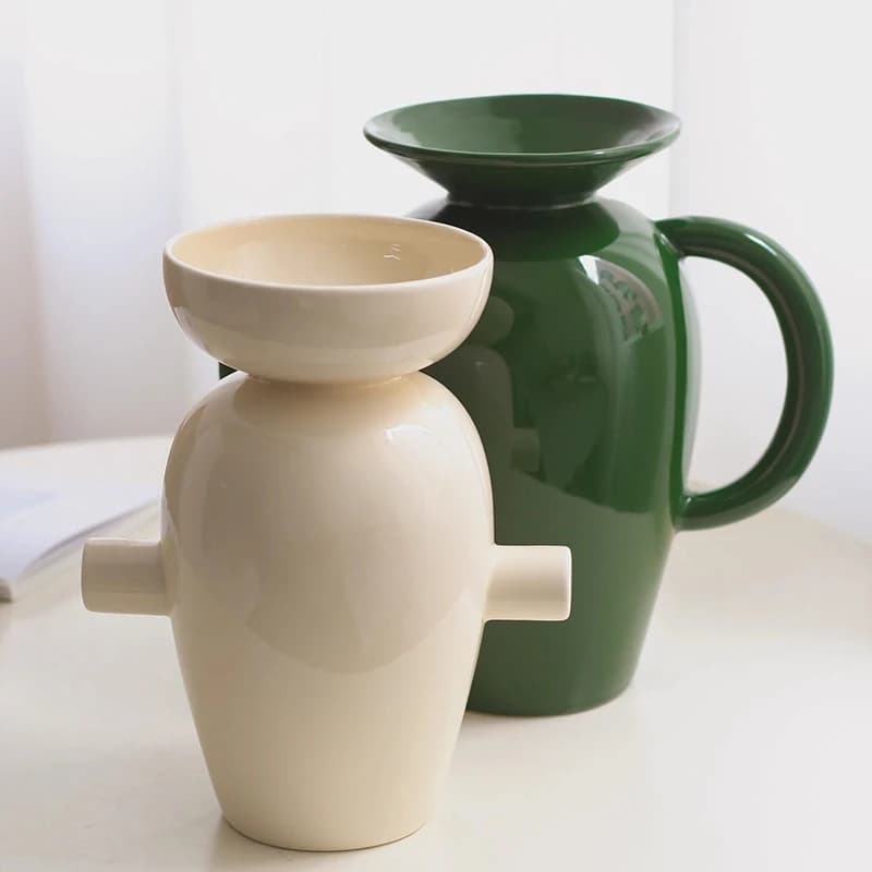 Ceramic Flower Vase Nordic Retro Design