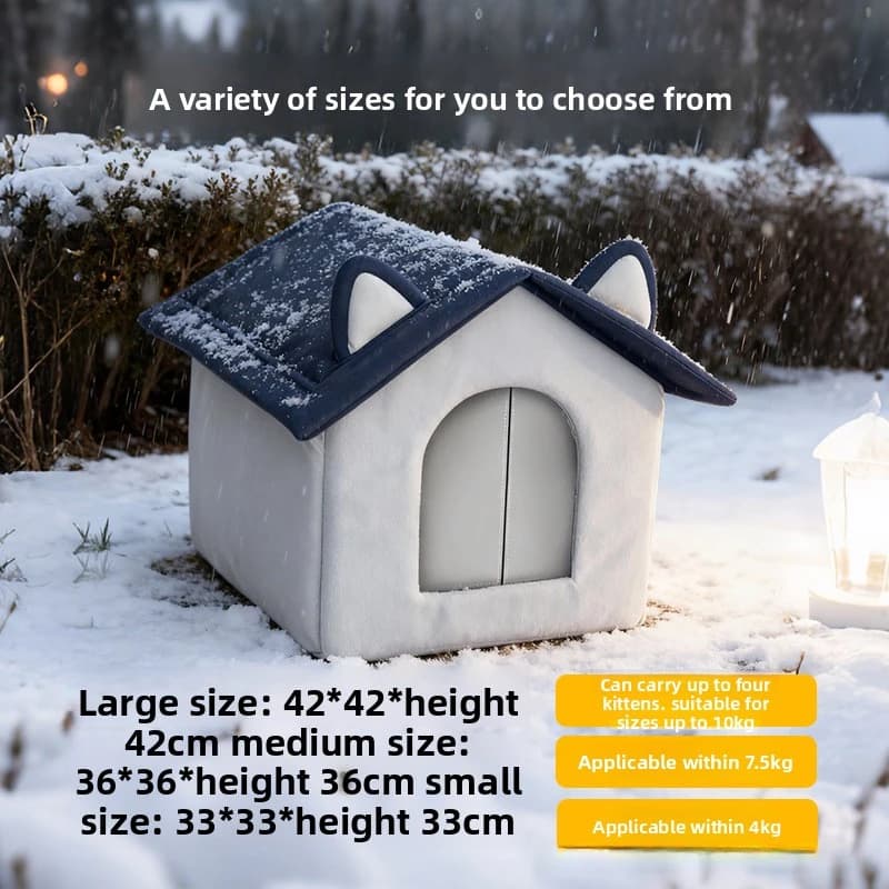 Indoor Outdoor Winter Cat House