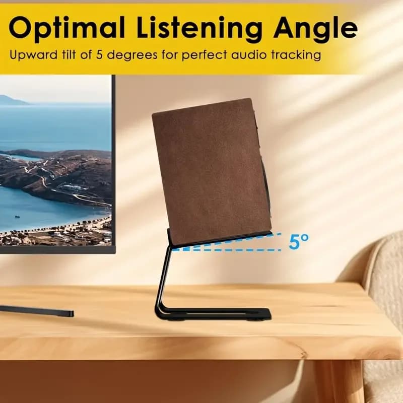 Tilting Desktop Speaker Stands With Vibration Pads