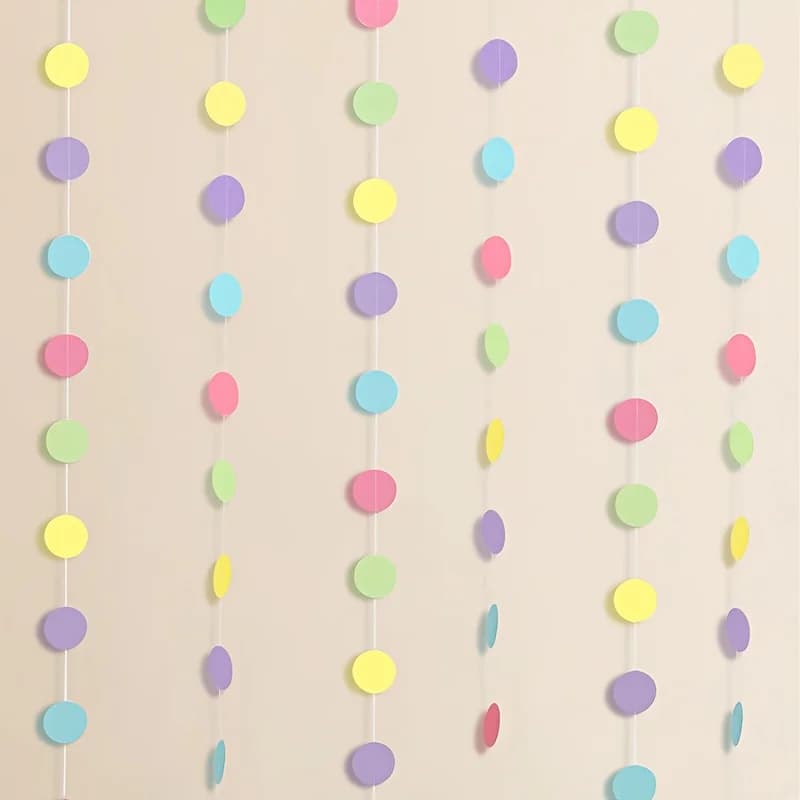 Pastel Circle Paper Garlands