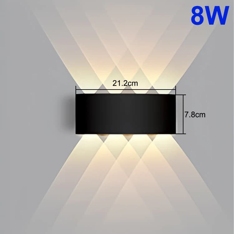 warm light 3000K / Black-8W