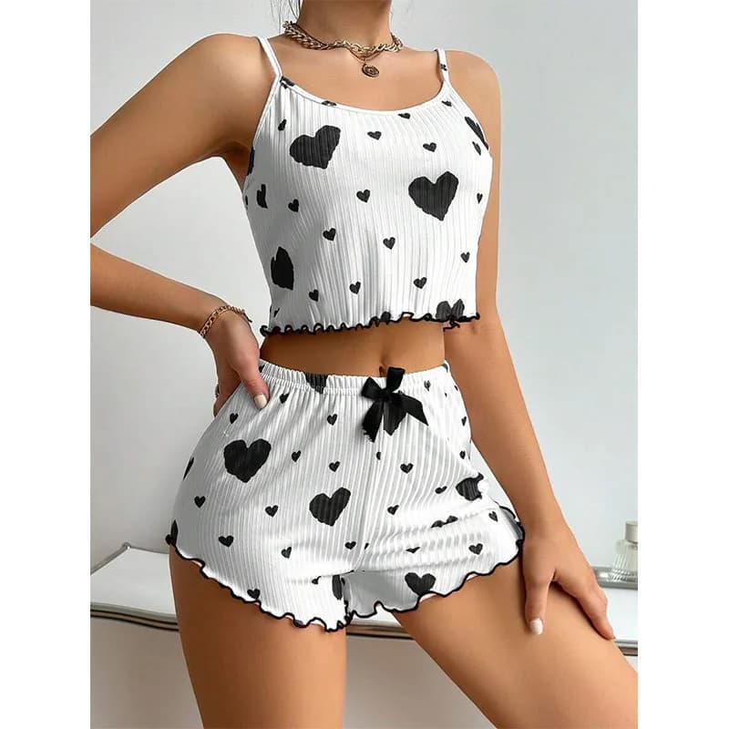 Women's Tank Top and Shorts Pajama Set