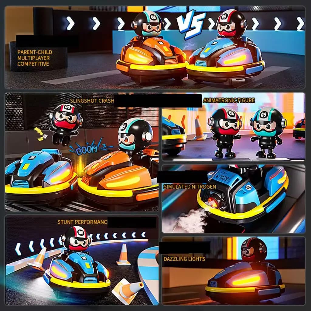 2.4GHz Remote Control Bumper Car Duo