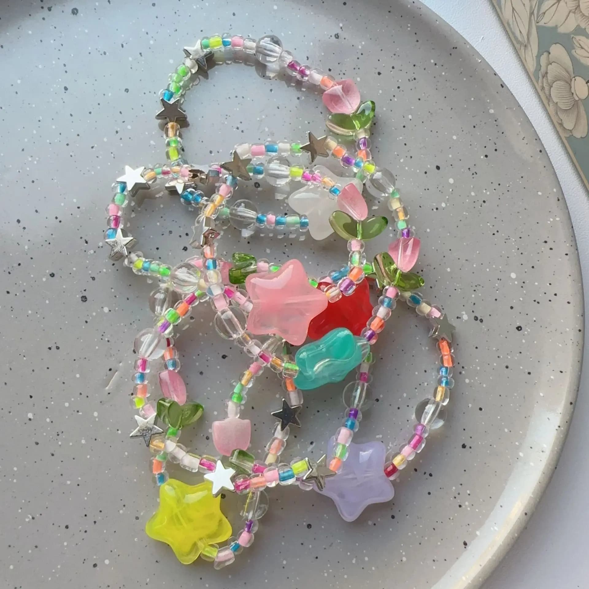 Colorful Beaded Stretch Bracelets