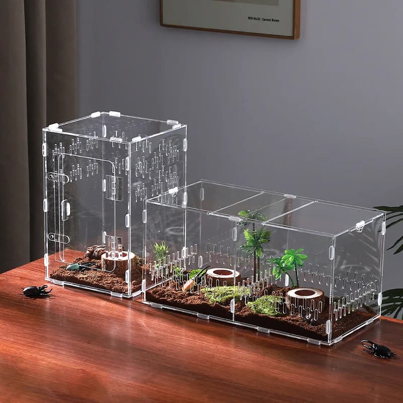 Acrylic Reptile Terrarium Breeding Tank