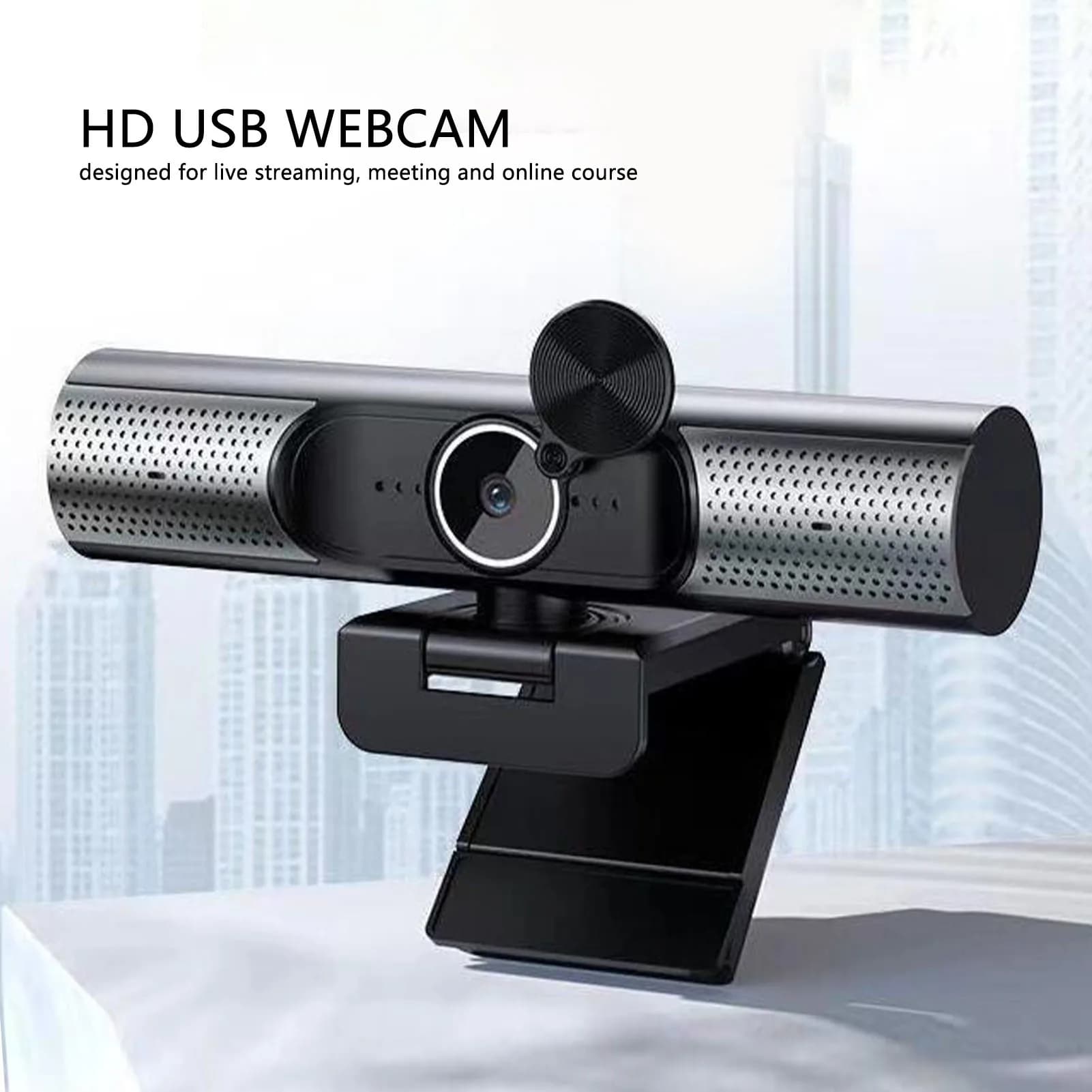 2K USB Webcam with Auto Focus and Microphone