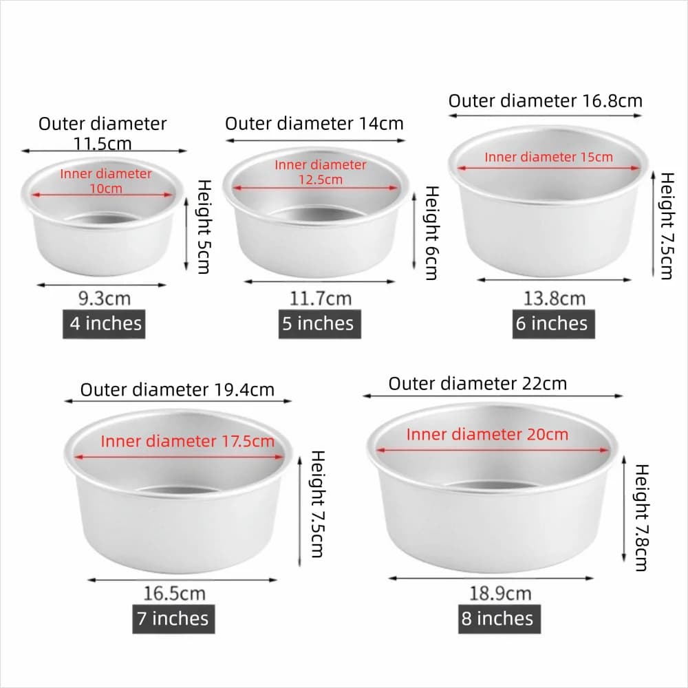 Round Cake Bake Pan Set