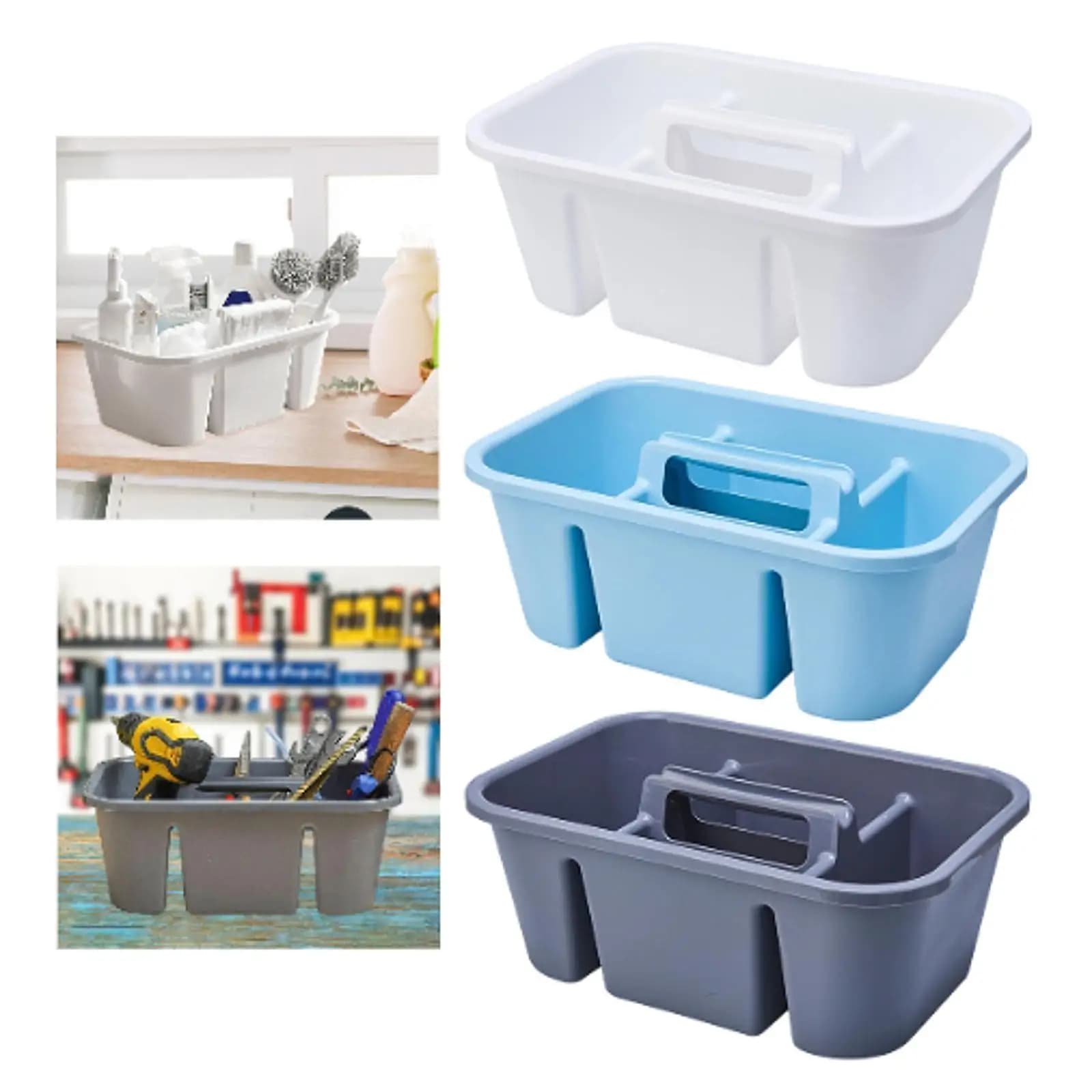 Cleaning Tool Organizer Home Use Multifunction Lightweight Easy to Carry & Store Sanitary Tool Holder Cleaning Cart Tools Holder