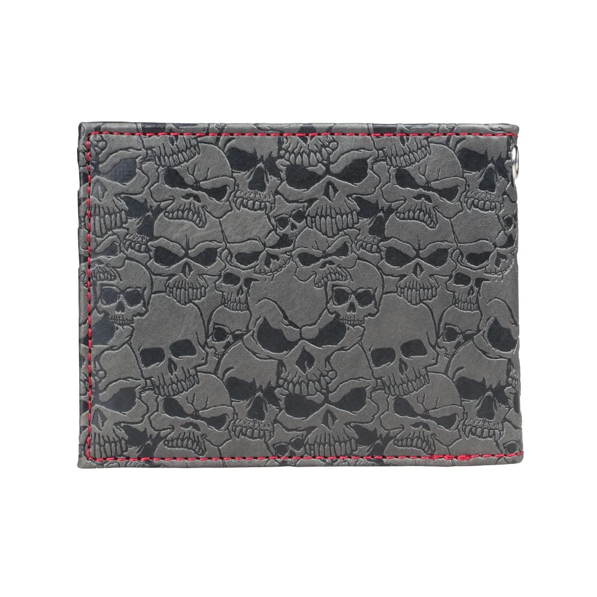 Skull Double Fold Wallet ，Versatile Credit Card Holder