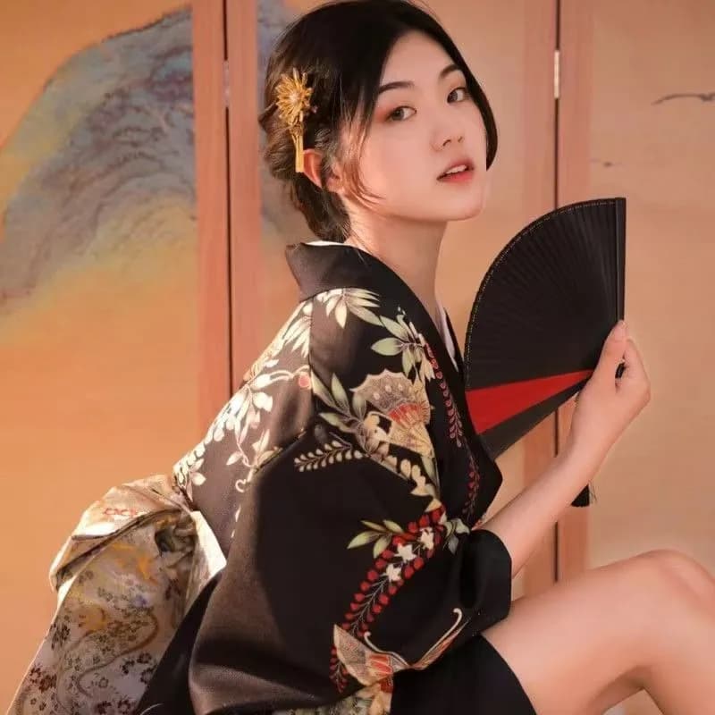 Women's Kimono-Style Formal Dress