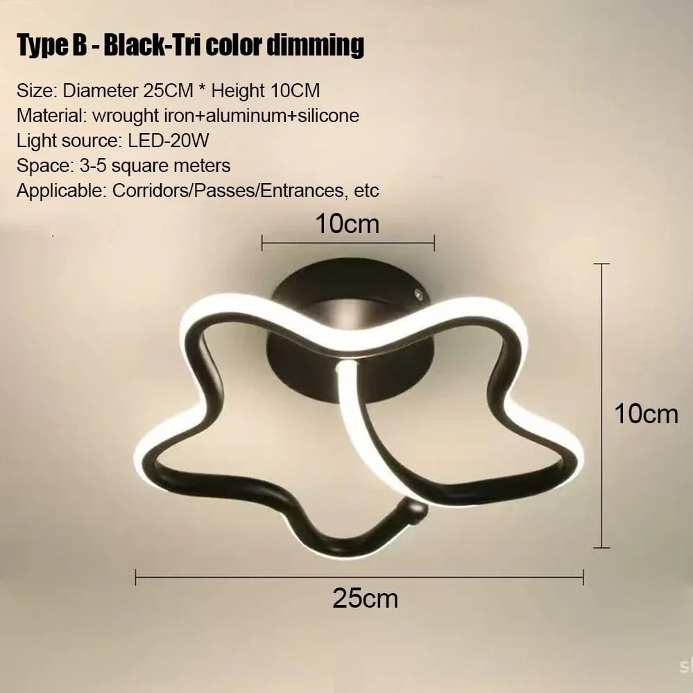 LED Strip Aisle Ceiling Lights Modern Minimalist Living Room Lamps For Balcony Entrance Home Decor Fixtures various styles