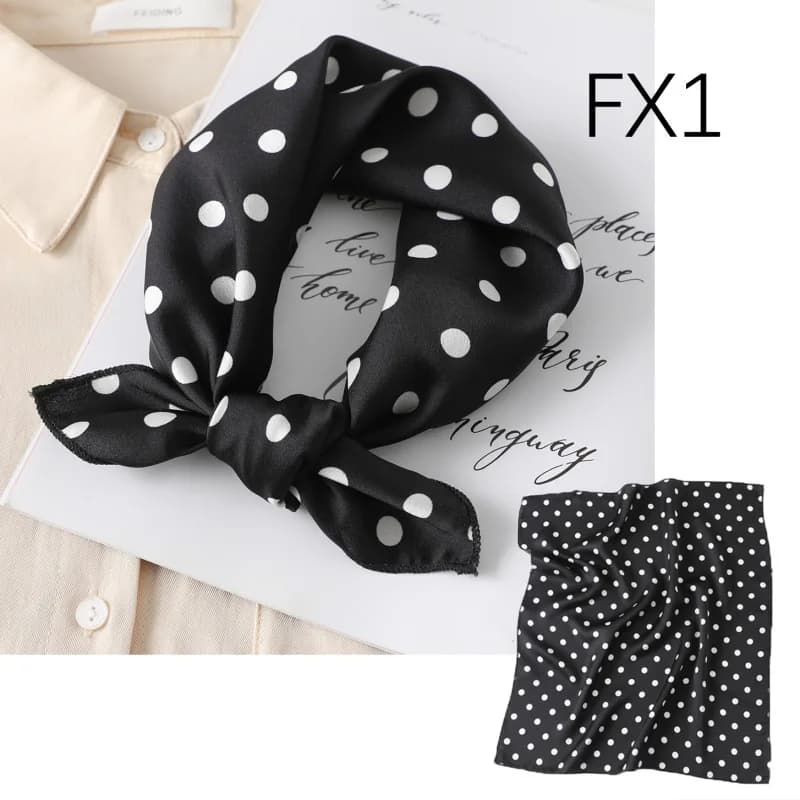 Women's Square Silk Retro Head Scarf