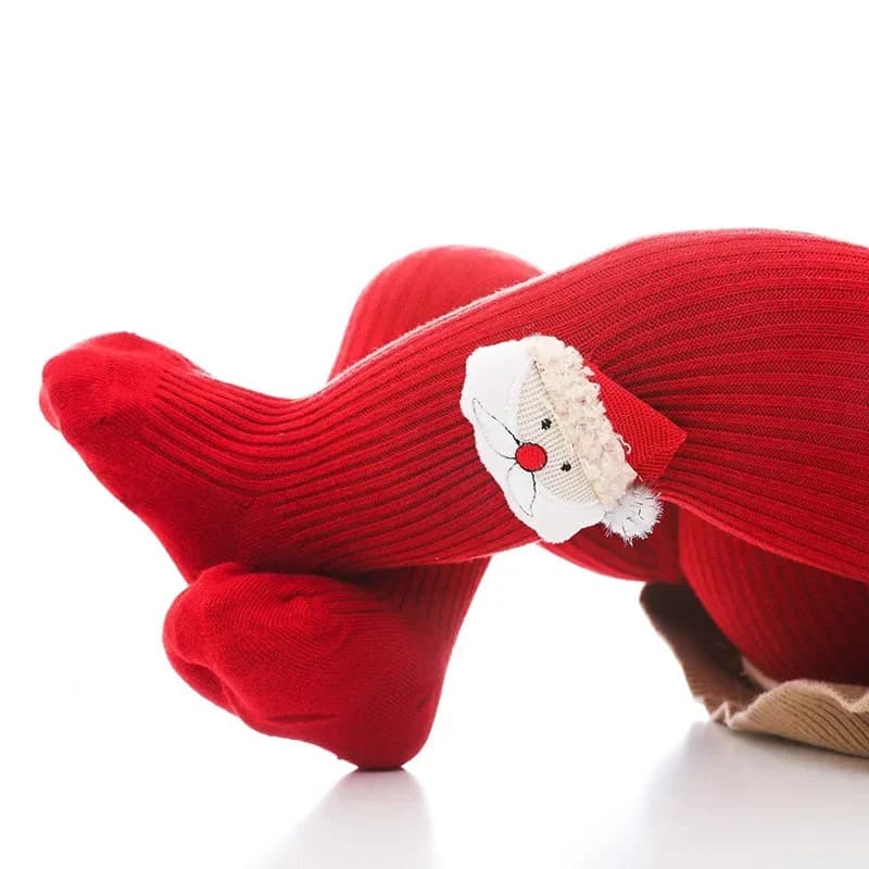 Girls Red Tights Toddler Long Socks