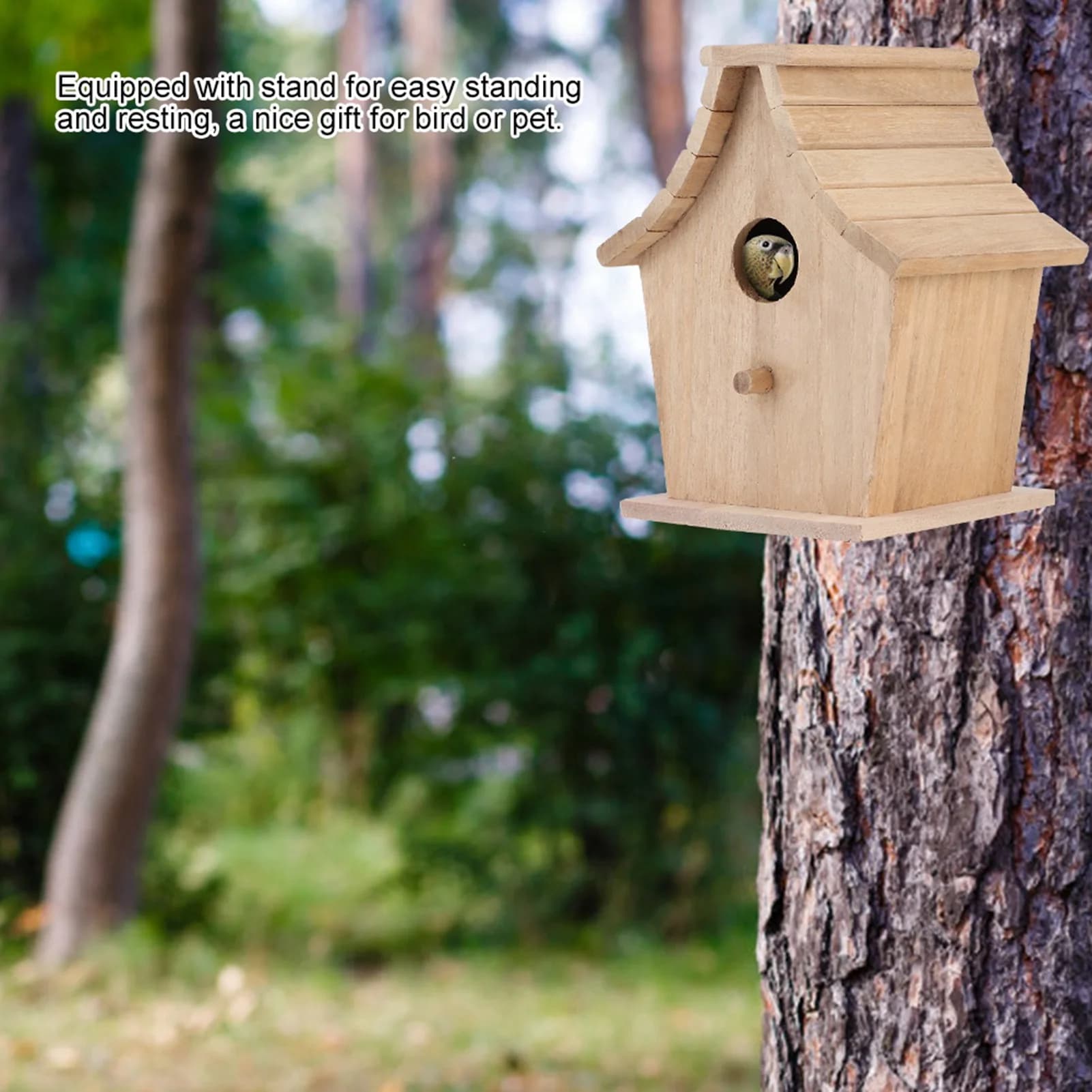Wood Breeding Box for Small Birds