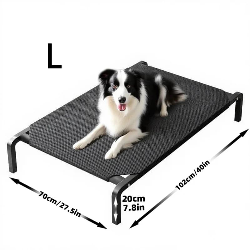 Elevated Waterproof Dog Bed with Removable Cover