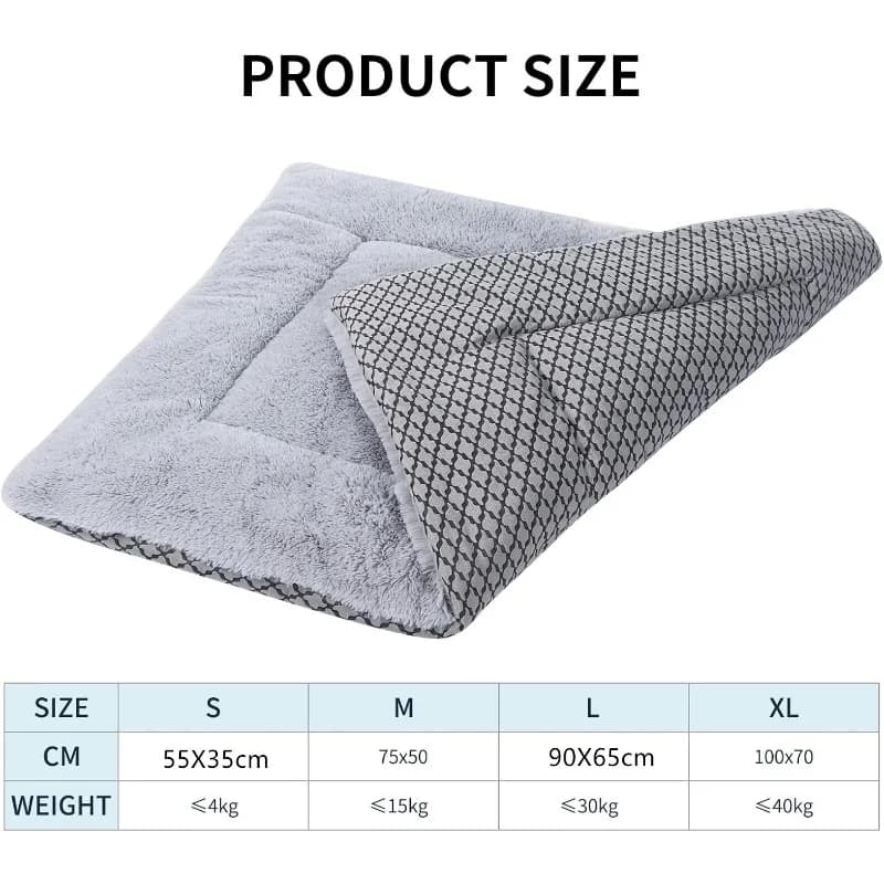 Washable Plush Pet Bed Mat