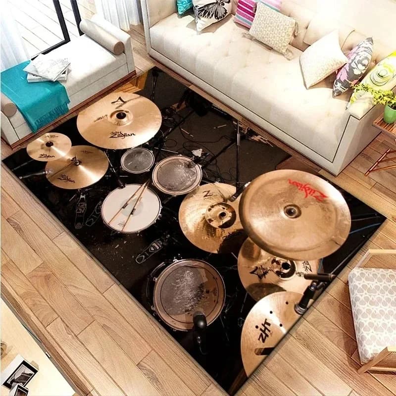 Musical Rock Rug Non-Slip Area Mat