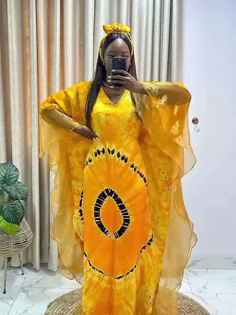 African Ankara Kaftan Maxi Dress