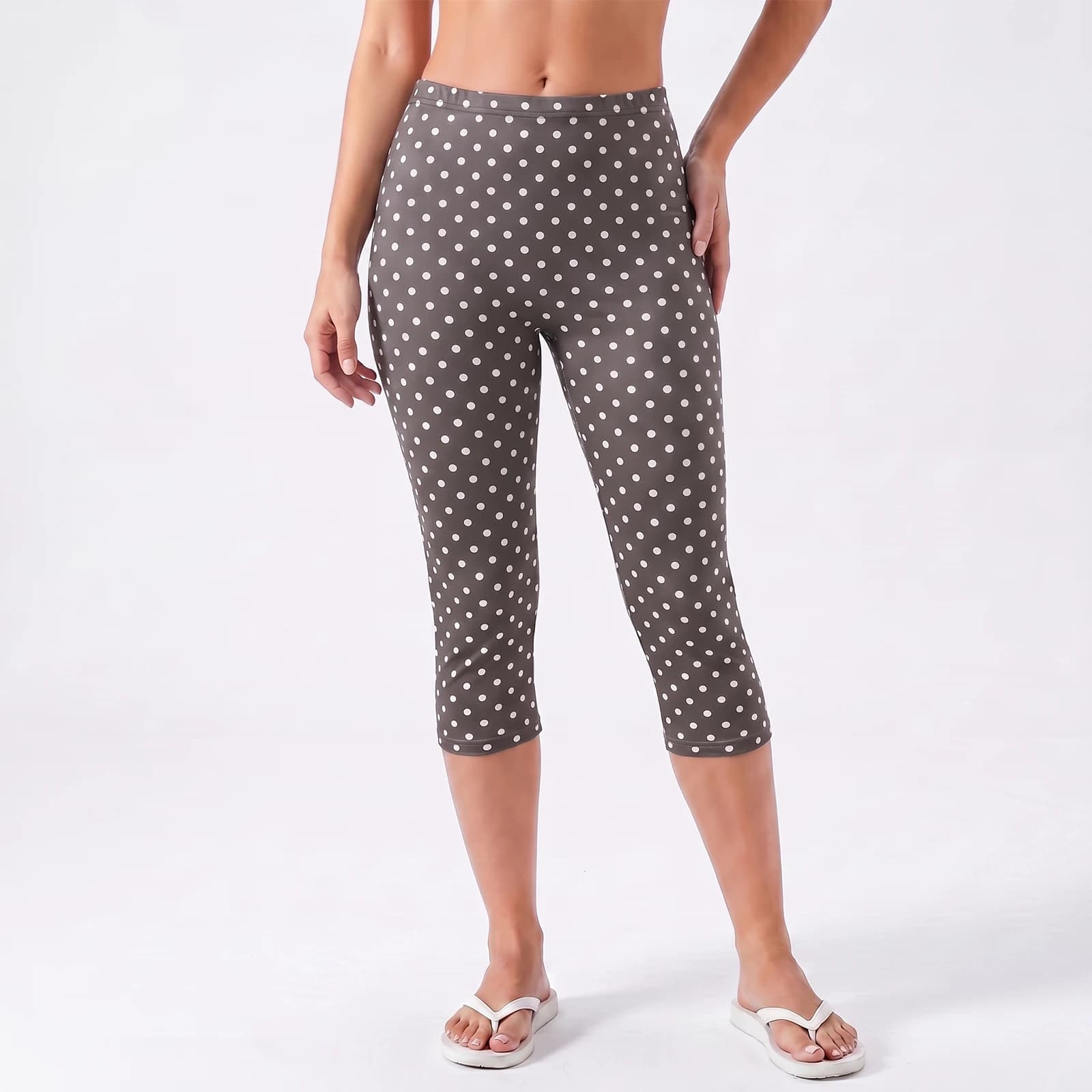 Women's Polka Dot Capri Leggings