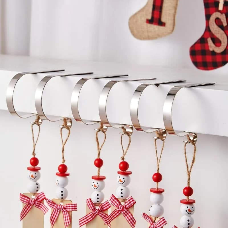 Adjustable Mantle Stocking Hooks