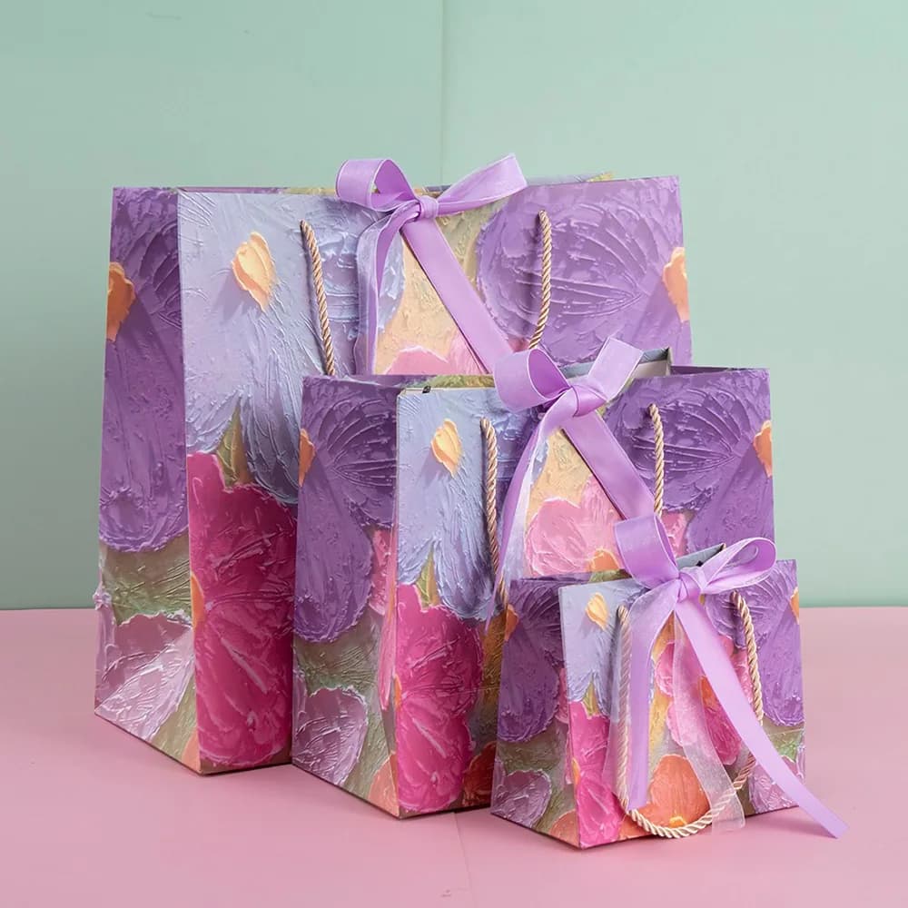 Kraft Paper Gift Bag with Handles
