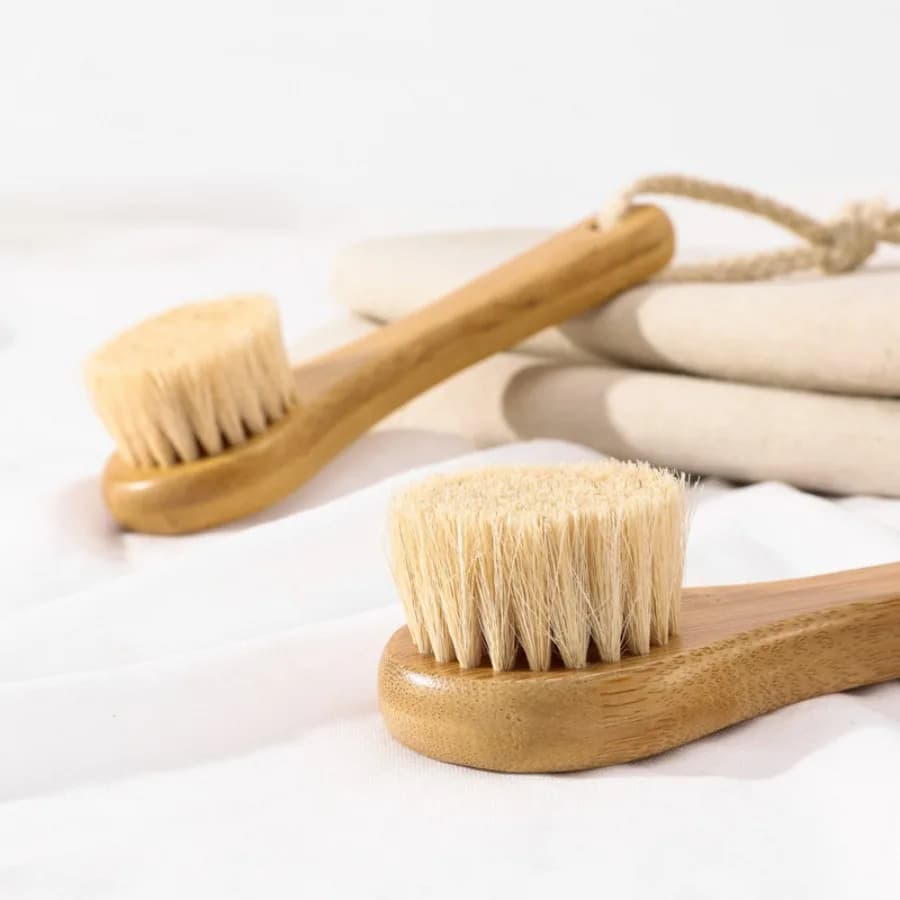 Wooden Facial Exfoliating Brush