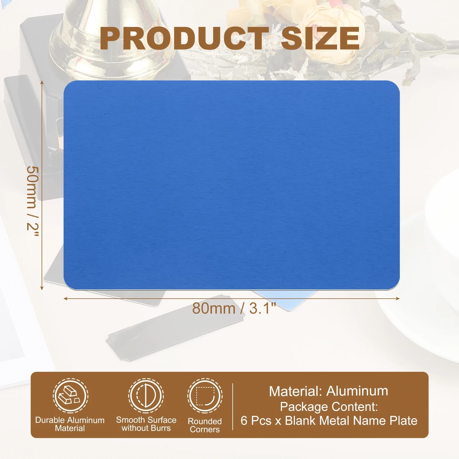 B 80x52mm 6Pcs
