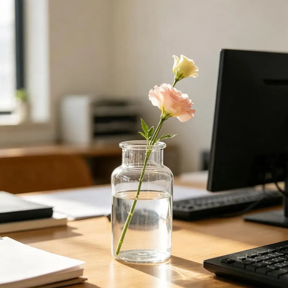 Mini Clear Plastic Bud Vase