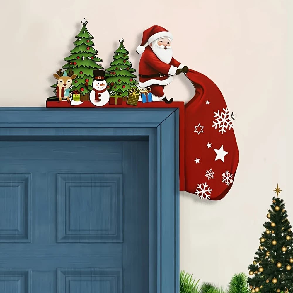 Wooden Christmas Ornaments Holiday Decorations