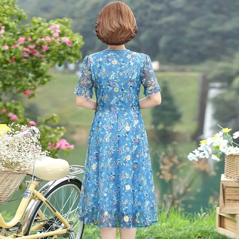 Women's Vintage Print Summer Dress