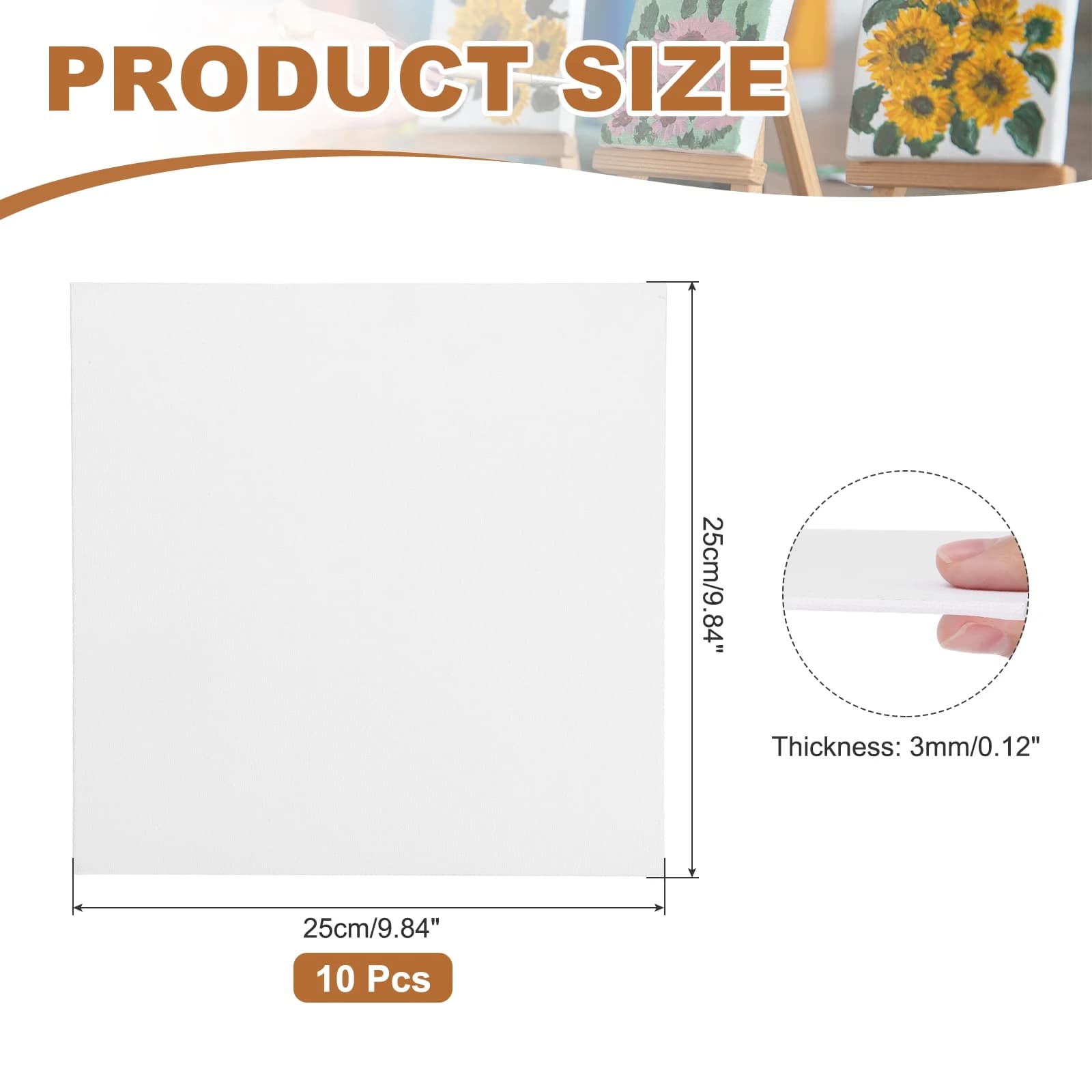 Primed Cotton Canvas Boards for Painting