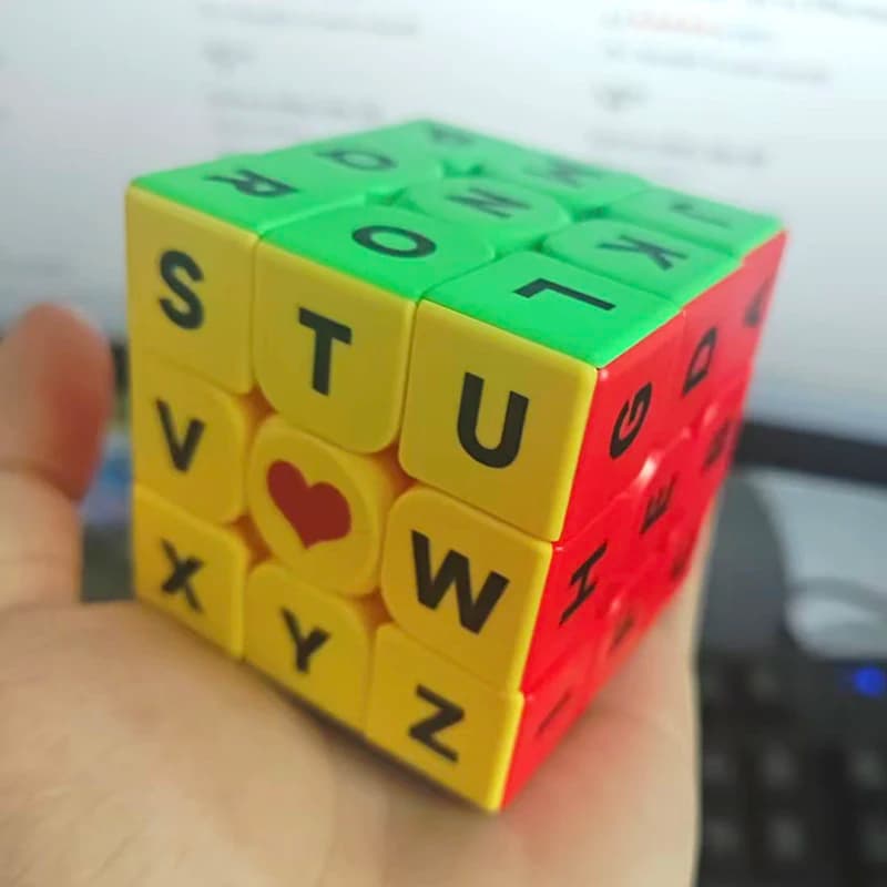 Sudoku Number Letter Puzzle Cube 3x3