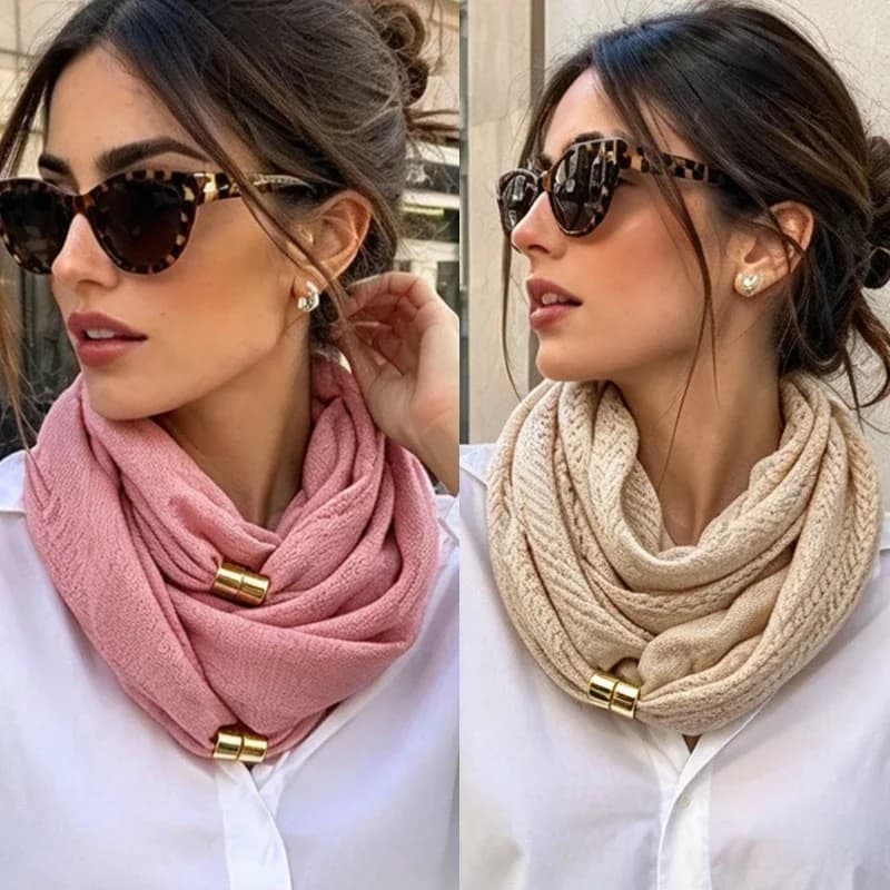Lightweight Magnetic Clasp Neck Scarf
