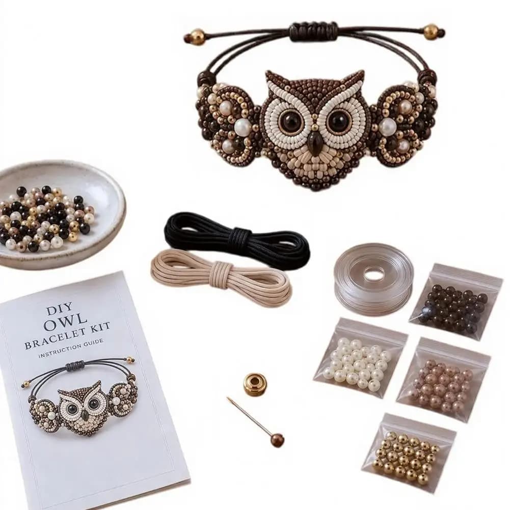 DIY Beaded Bracelet Making Kit With Colorful Beads
