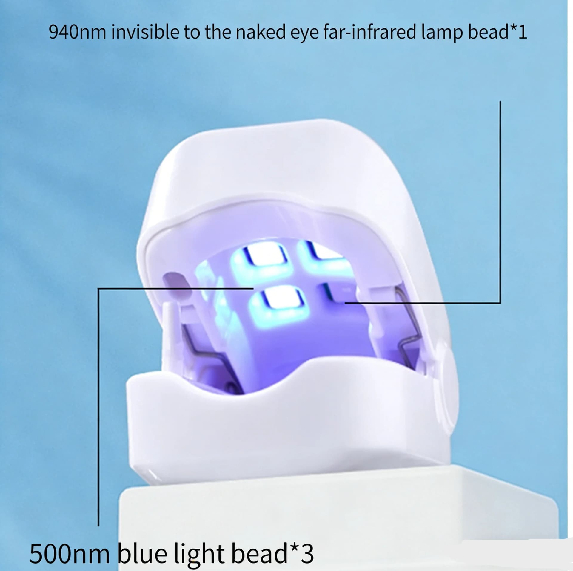 UV Blue Light Nail Lamp with Essential Oil Treatment