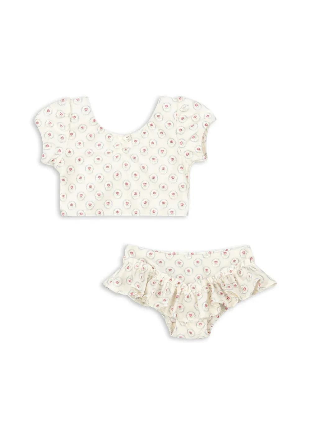 New Kids Swimwear 2026 Summer Floral Printed Girl Swimsuit Beach Wear Bathing Suit Baby Bikinis Set Clothes