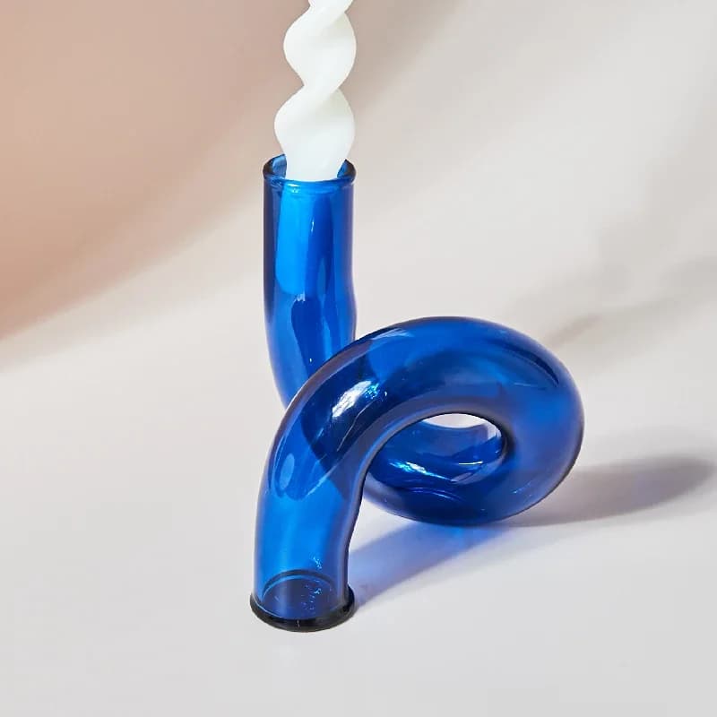 Curved Glass Vase