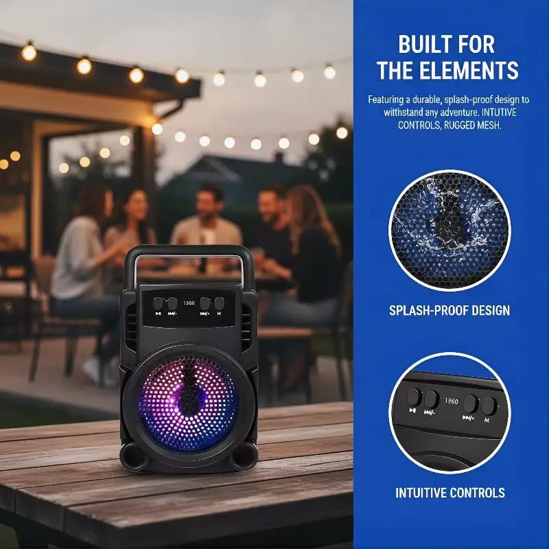 Retro Bluetooth Wireless Speaker 20W