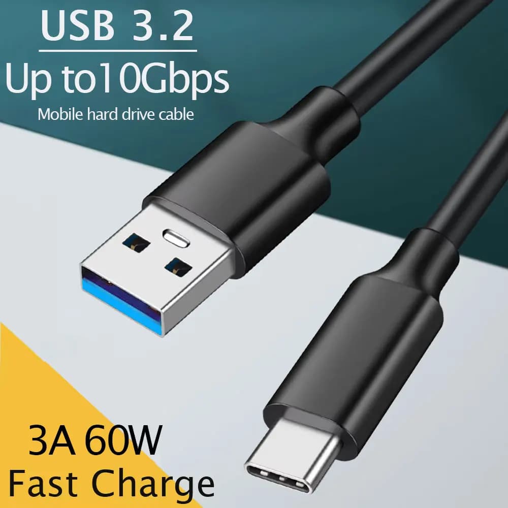 USB 3.2 Type-C Cable with Fast Charging