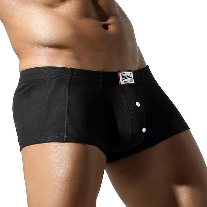 Men's Flat Front Synthetic Cotton Boxers