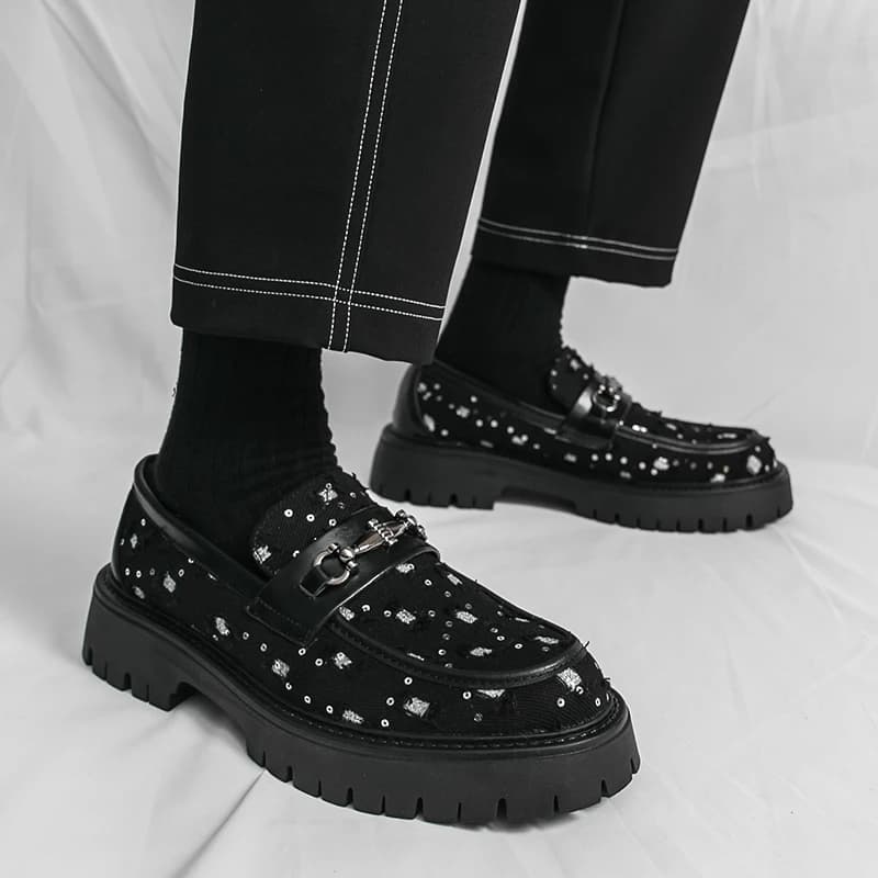 Hot selling thick soled men's shoes Trendy brand designer style Outdoor fashion street walking Daily Young Work Shoes 38-46