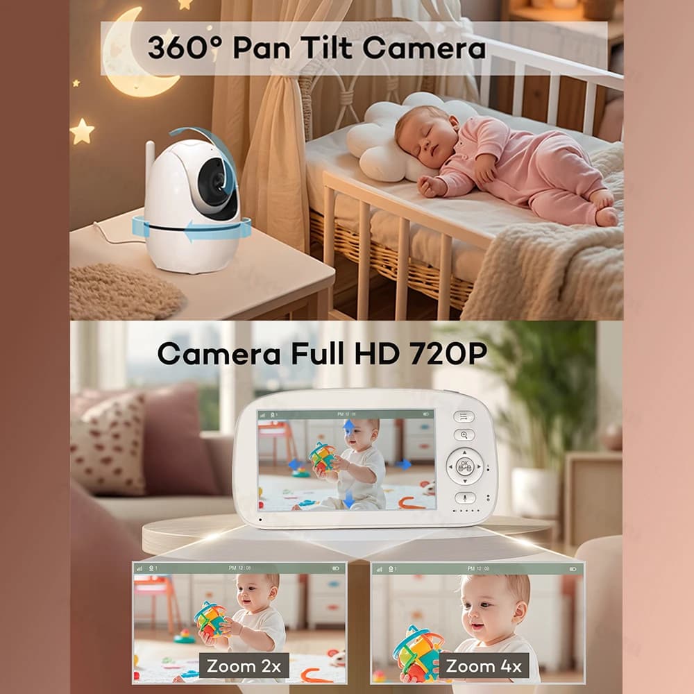 Baby Monitor with Camera and Night Vision