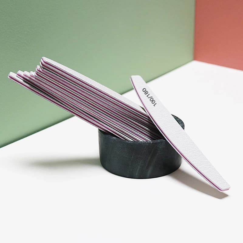 Half Moon Nail File Buffer 100/180 Grit