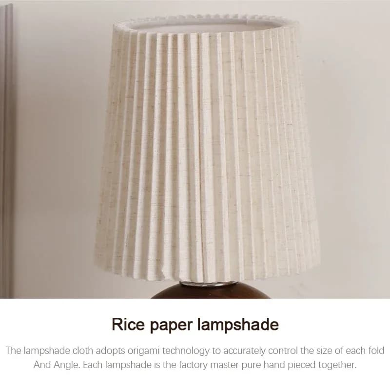 Retro LED Ceramic Table Lamp with USB Charging