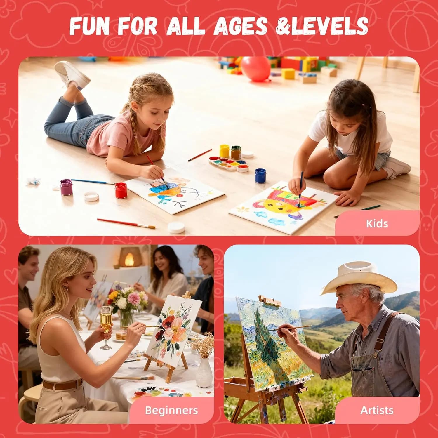 Canvas Boards for Painting 8x10 Inch
