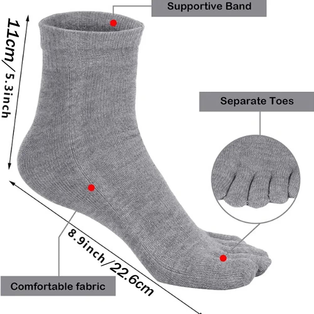 Five Finger Crew Socks