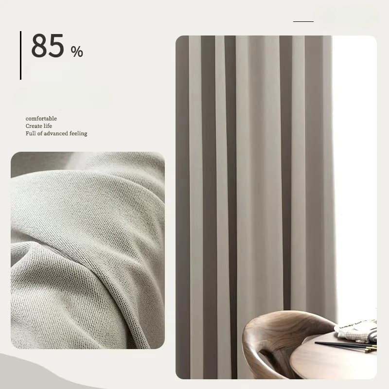 Blackout Hemp Curtains with Sound Insulation