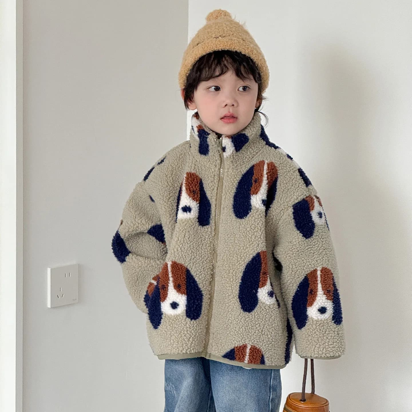Kids Winter Jacket with Thickened Lining