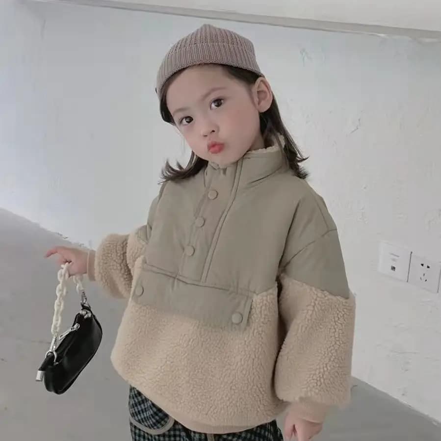Girls Winter Cotton Parka Coat